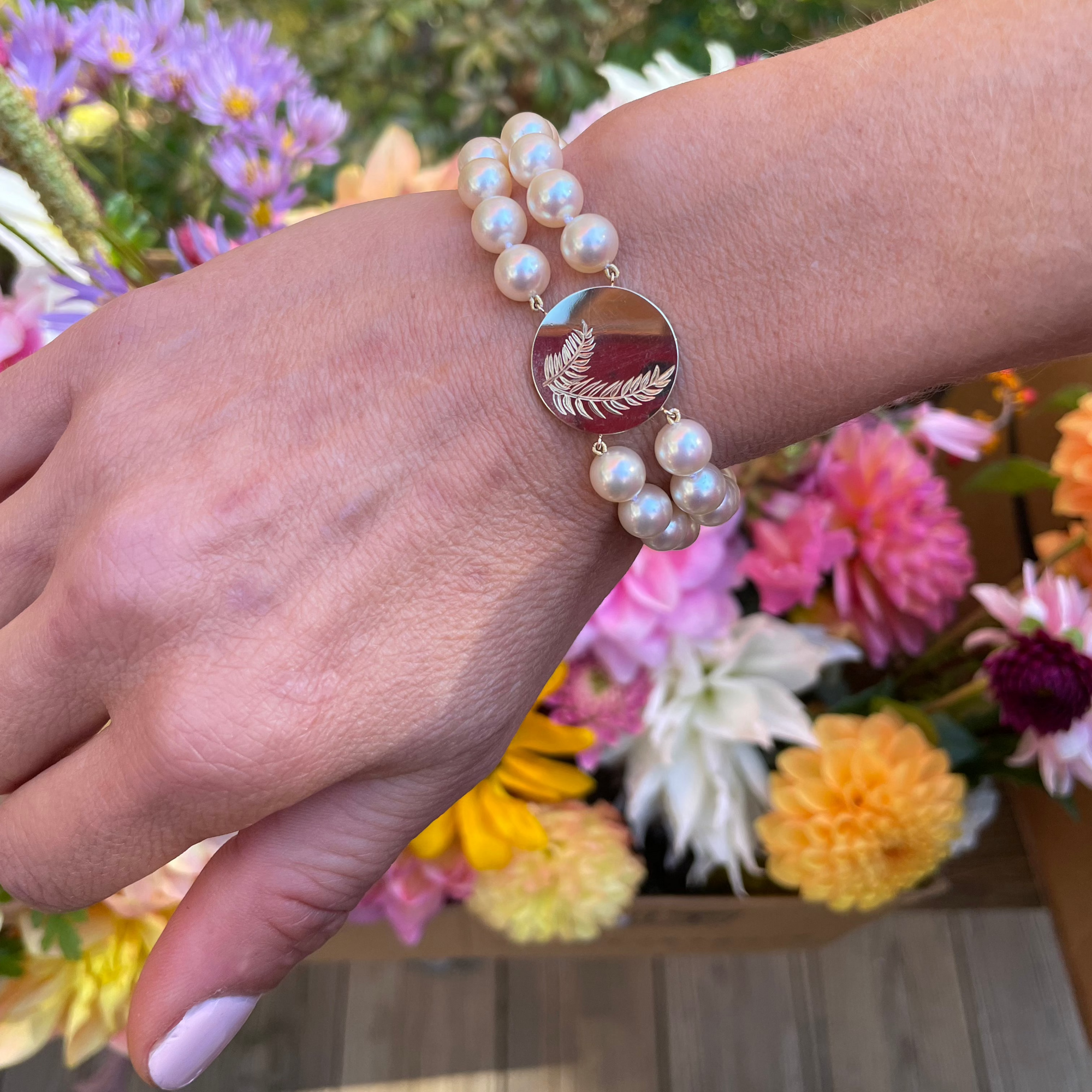 Custom Design Story: A Pearl and Gold Bracelet