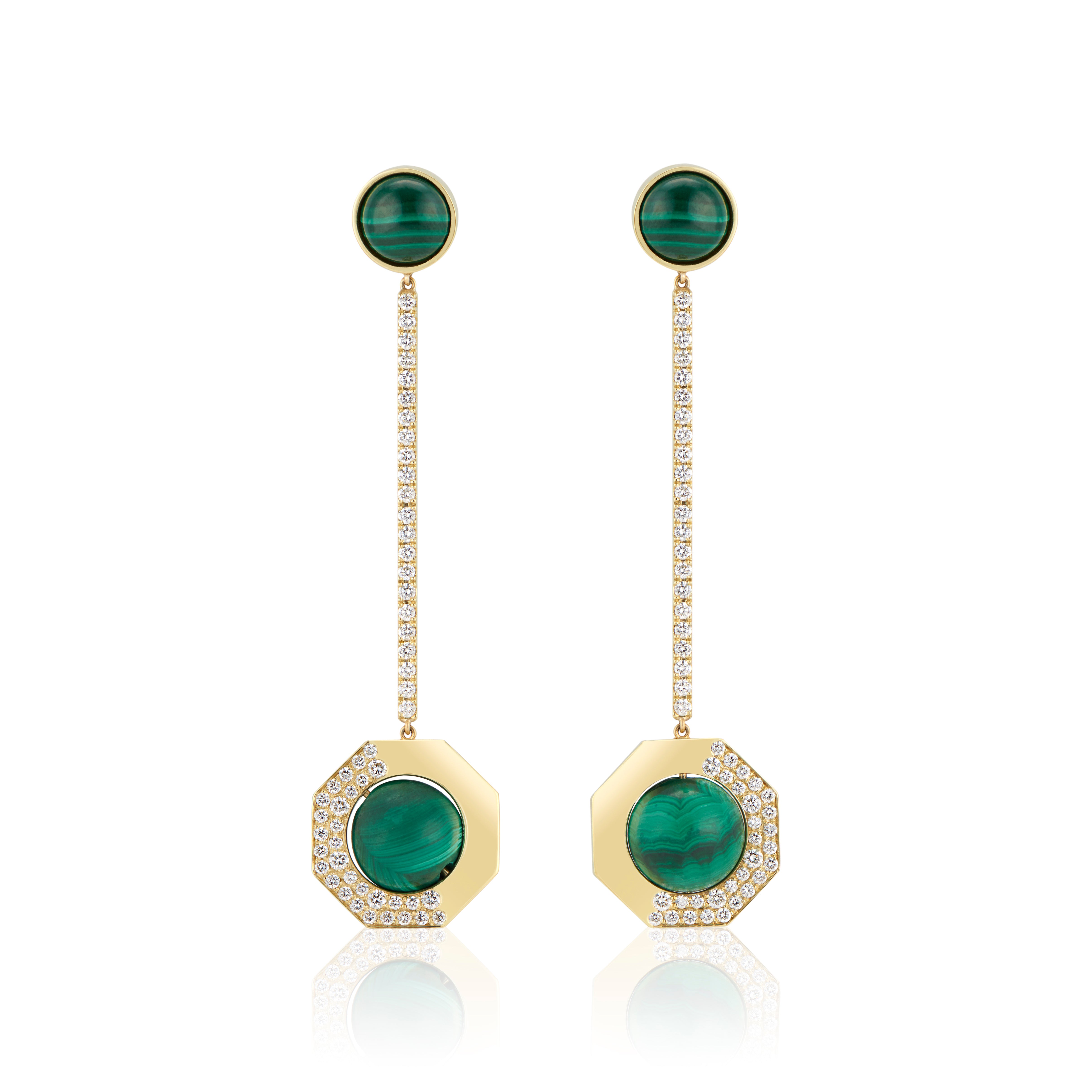 MALACHITE EARRINGS