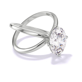 Oval Diamond Solitaire Engagement Rings