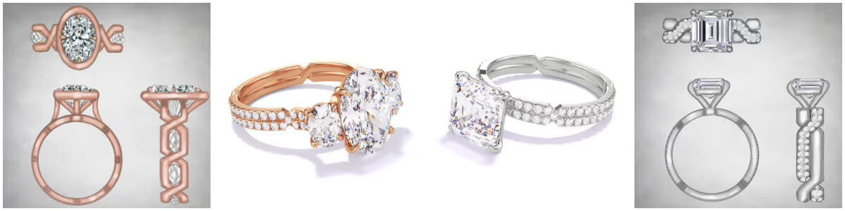 Signature vs Statement Chance engagement rings