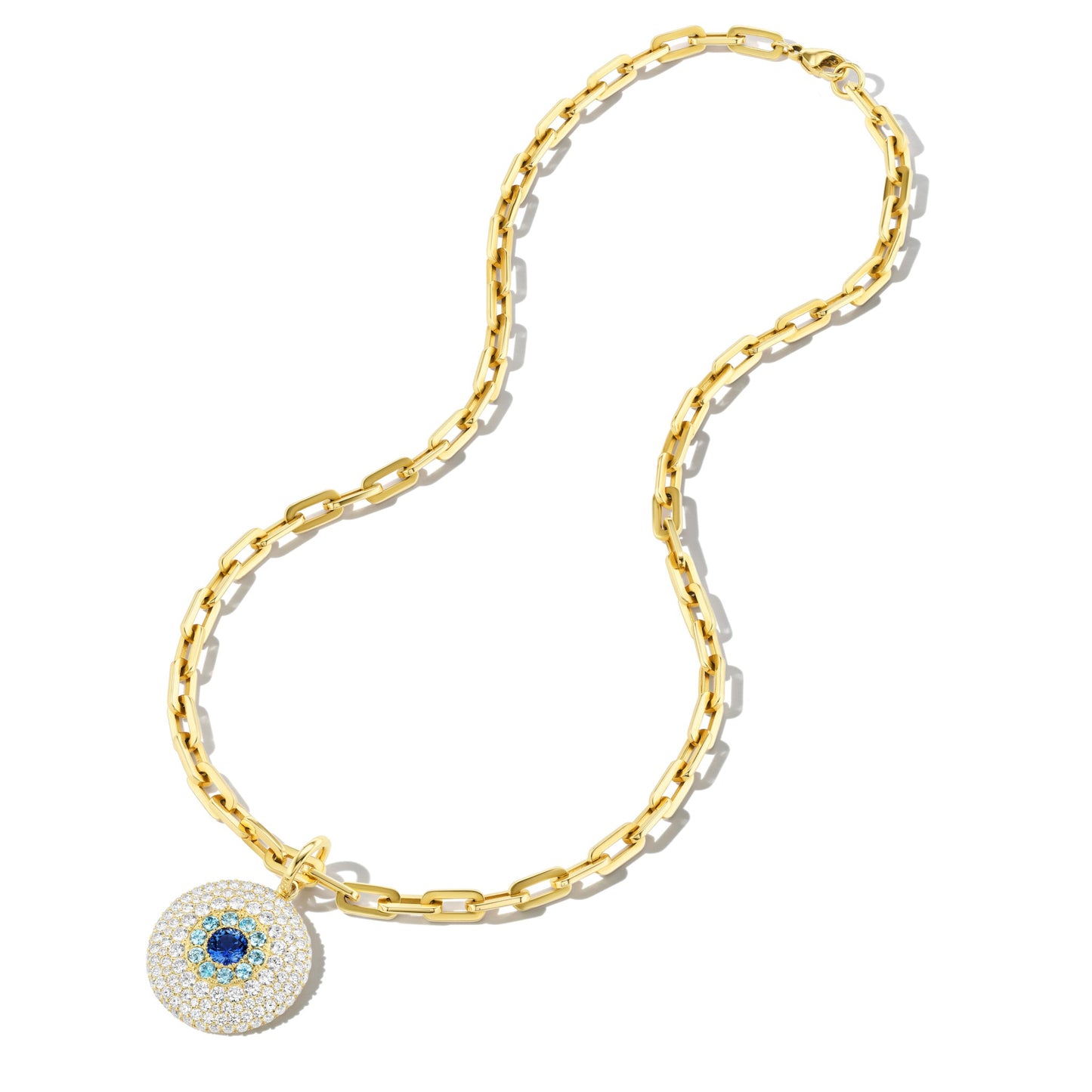 PAVÉ EVIL EYE MEDALLION