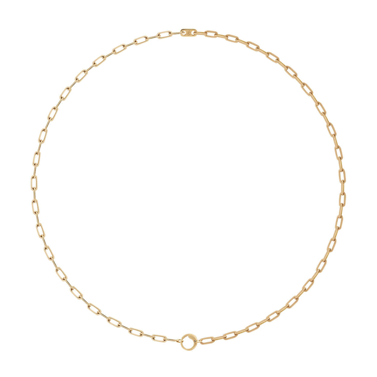 classic LS light goddess chain in 18 karat gold; gold chain necklace