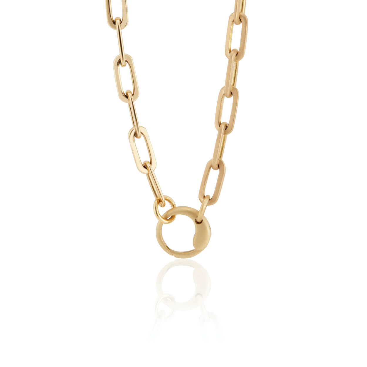 classic LS light goddess chain in 18 karat gold; gold chain necklace