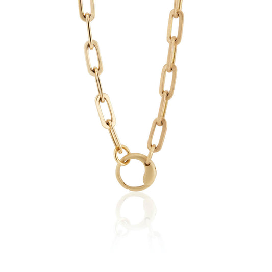 classic LS light goddess chain in 18 karat gold; gold chain necklace