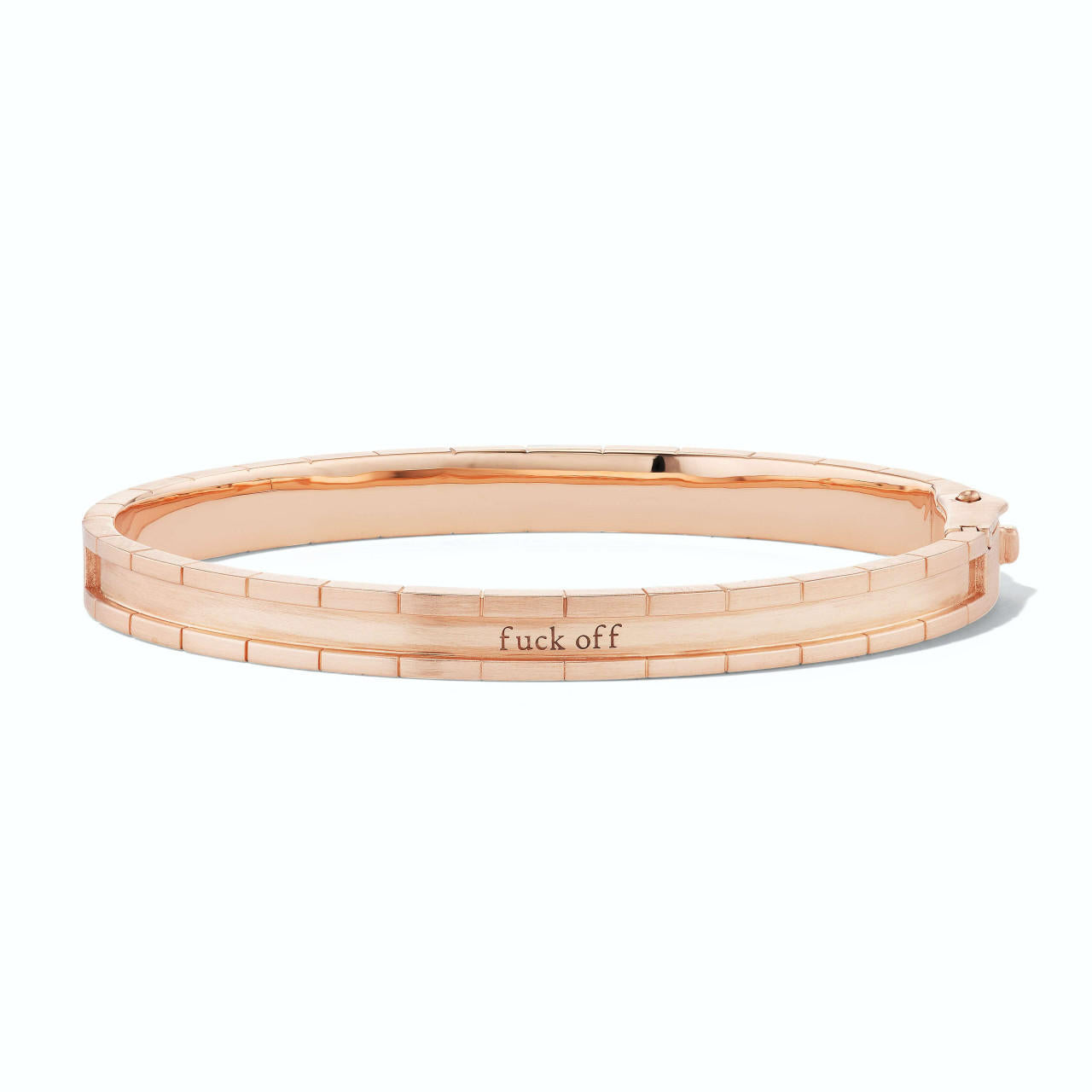 Note to Self One Row Pave Diamond Bangle