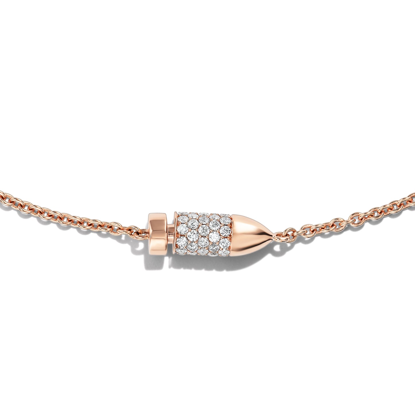 PAVÉ DIAMOND BULLET NECKLACE