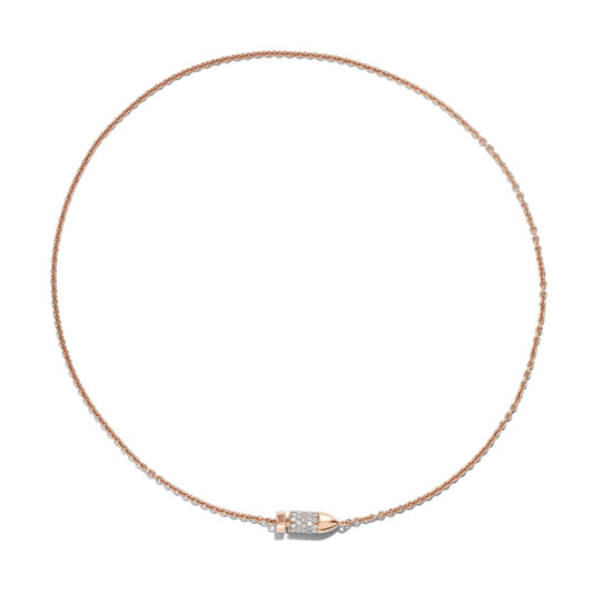 PAVÉ DIAMOND BULLET NECKLACE