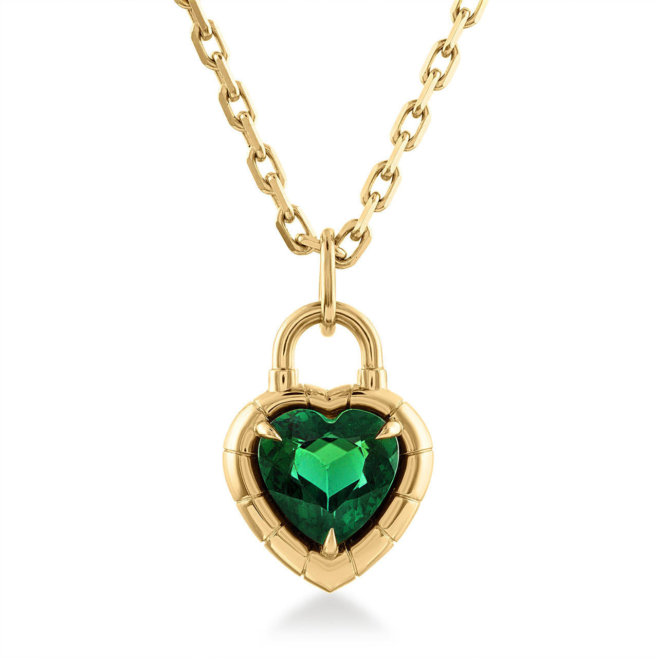 Green Tourmaline Heart Pendant