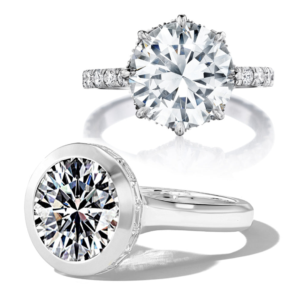 Bezel vs. Prong Engagement Ring Settings