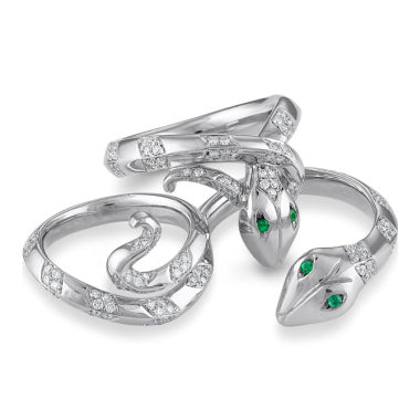 Custom Design Story: A Diamond Snake Ring Set