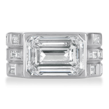 Custom Design Story: An Emerald Cut East West Engagement Ring