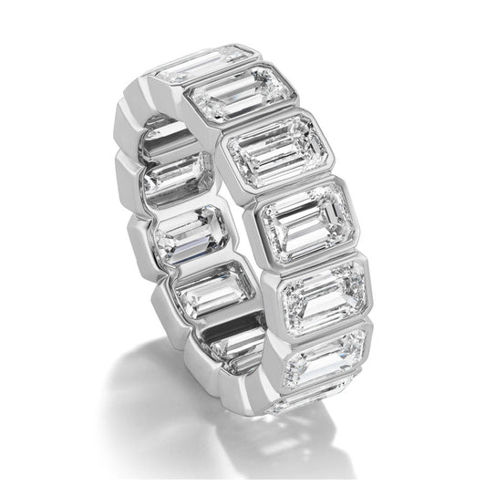 Emerald Cut Diamond Eternity Bands