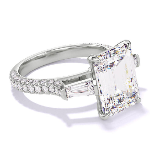 Shop Our Engagement Rings with Tapered Baguette Side Stones