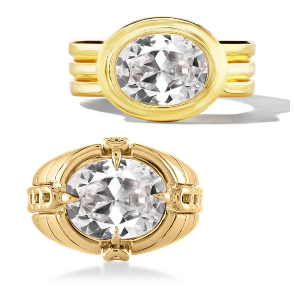 Inspired by Miley Cyrus’ Engagement Ring: Bezel and Gypsy Set Rings