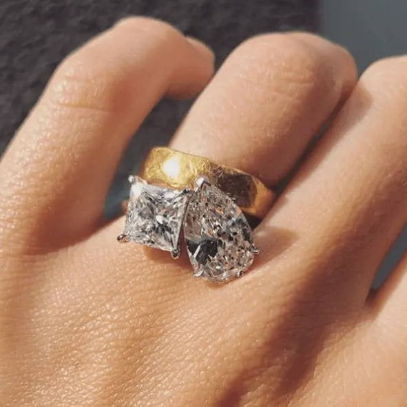 Emily Ratajkoswki engagement ring