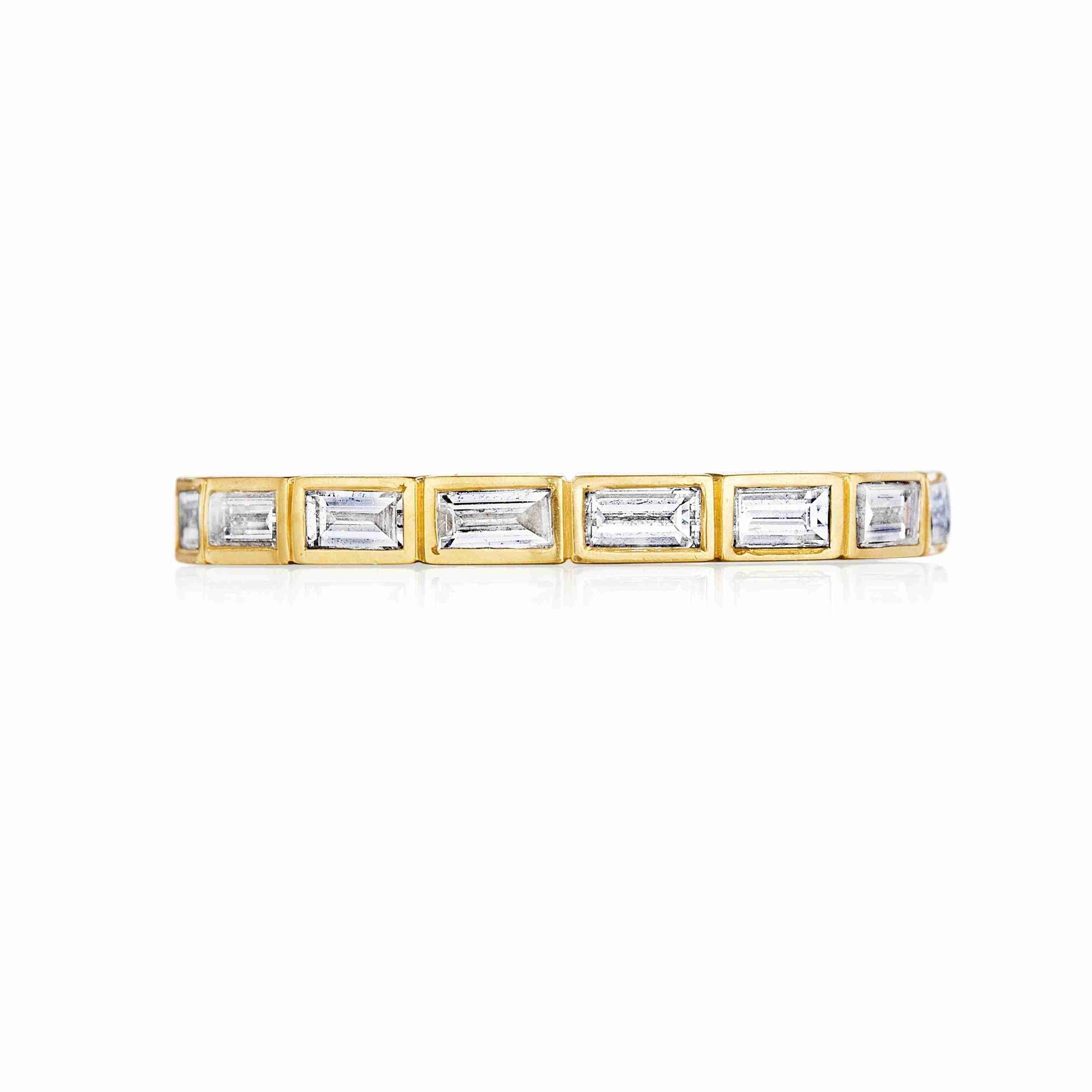 BRICK BY BRICK BAGUETTE DIAMOND BAND