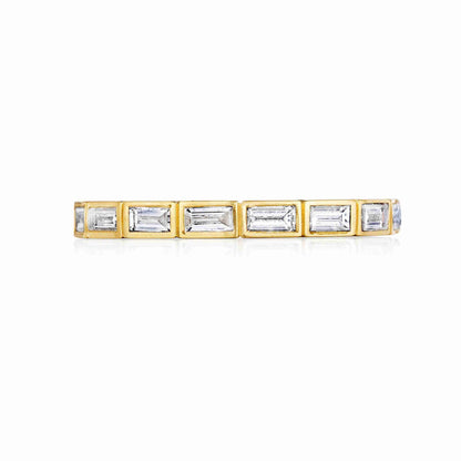BRICK BY BRICK BAGUETTE DIAMOND BAND