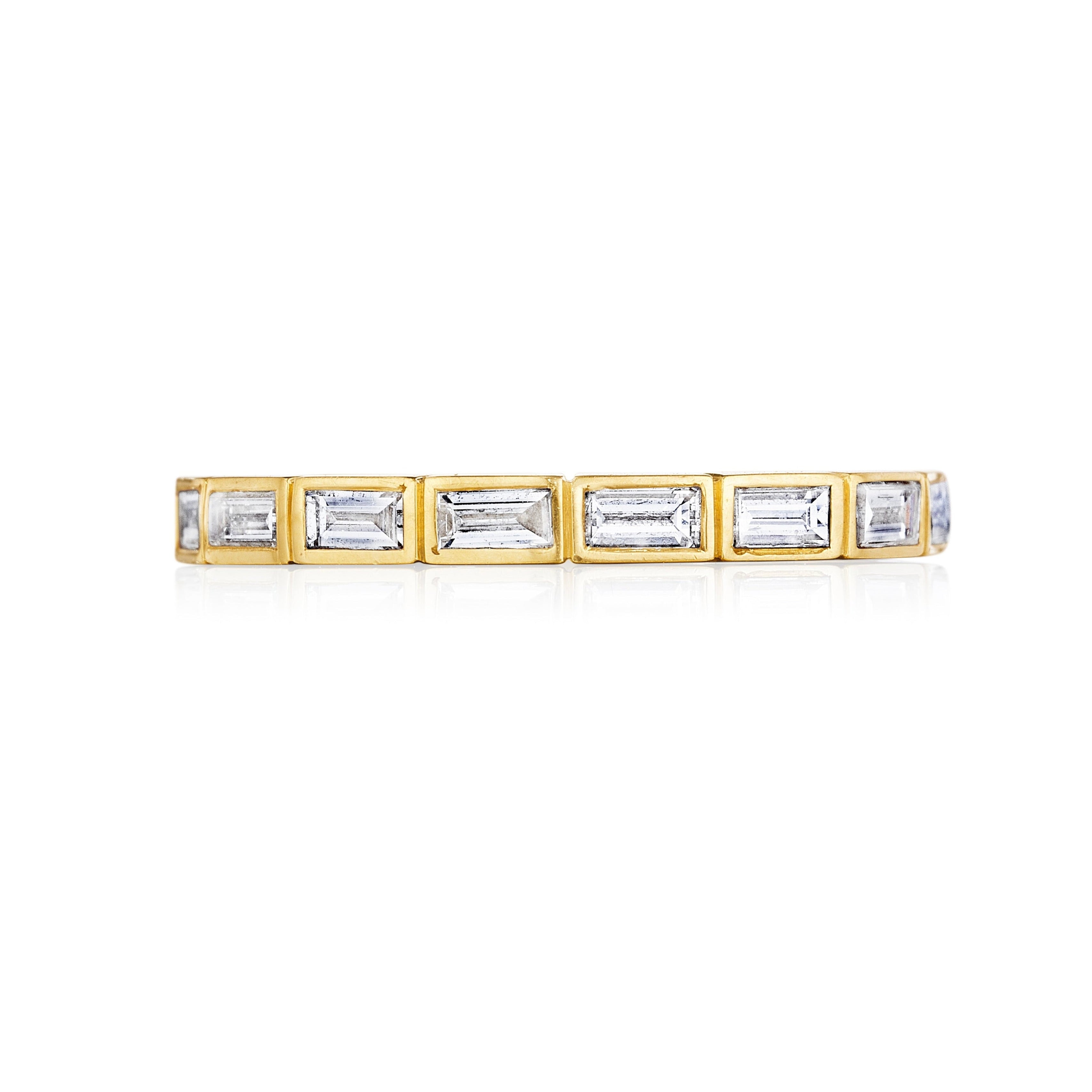 BRICK BY BRICK BAGUETTE DIAMOND BAND