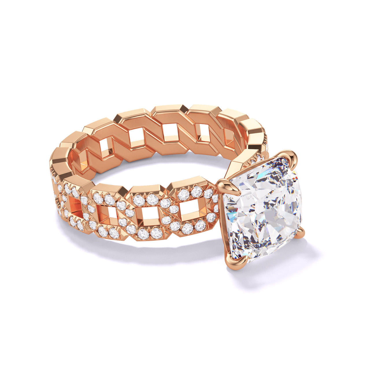 engagement rings with cushion cut diamond