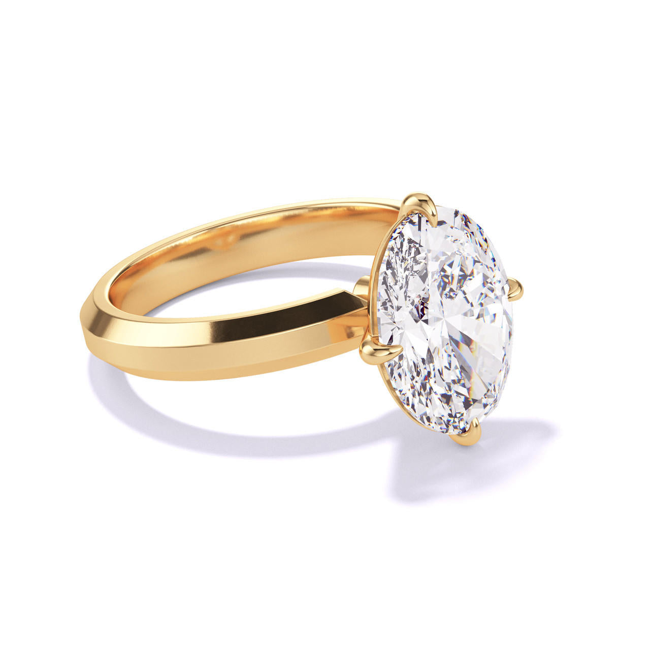 Solitaire Oval Engagement Rings