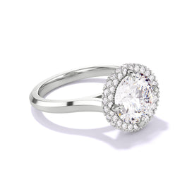 Thin Band Round Diamond Engagement Ring 2 carats