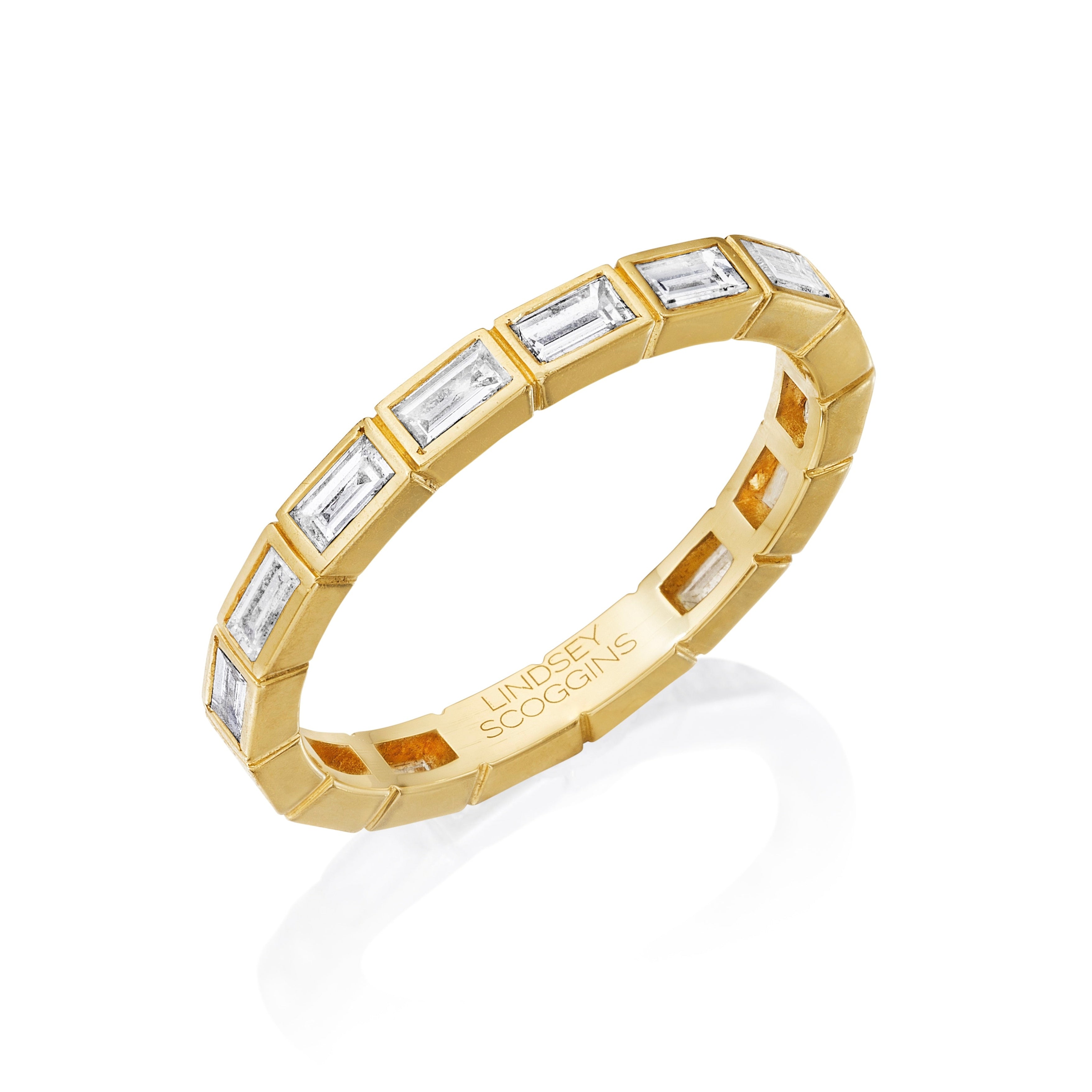 BRICK BY BRICK BAGUETTE DIAMOND BAND