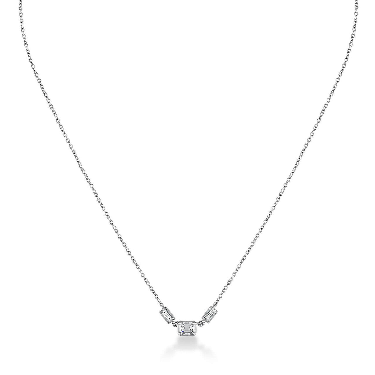 3 STONE DIAMOND NECKLACE