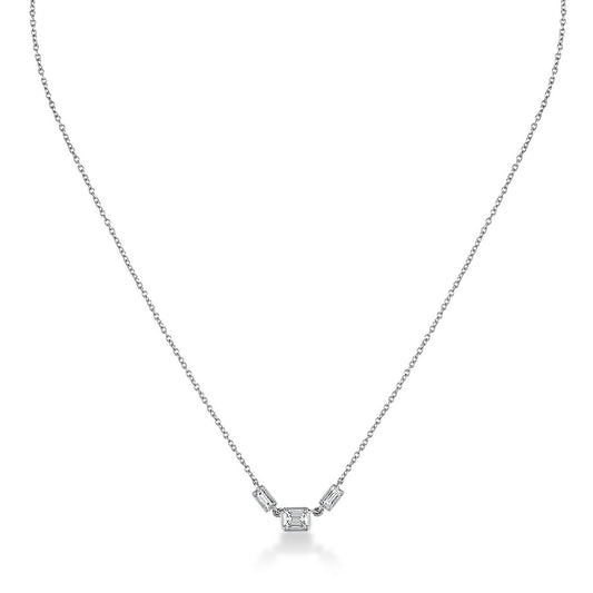 3 STONE DIAMOND NECKLACE