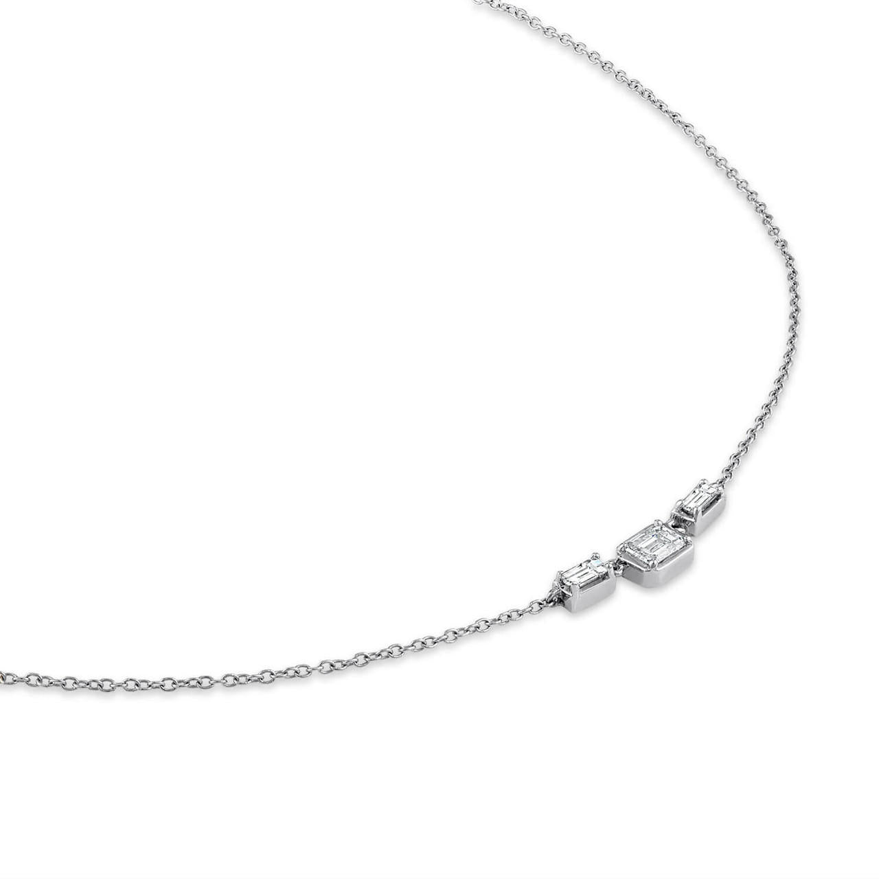 3 STONE DIAMOND NECKLACE