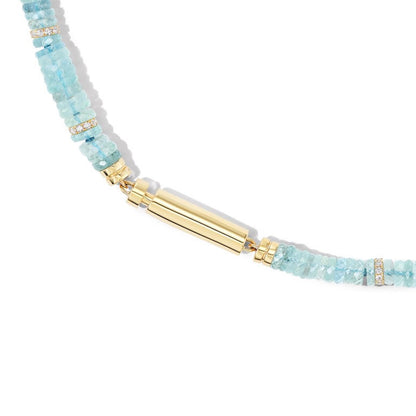 Aquamarine-necklace-with-Vial-clasp-in- 18K-Yellow-Gold