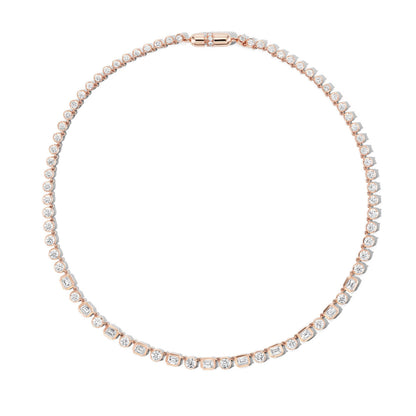 mixed-cut-diamond-tennis-necklace-rose-gold