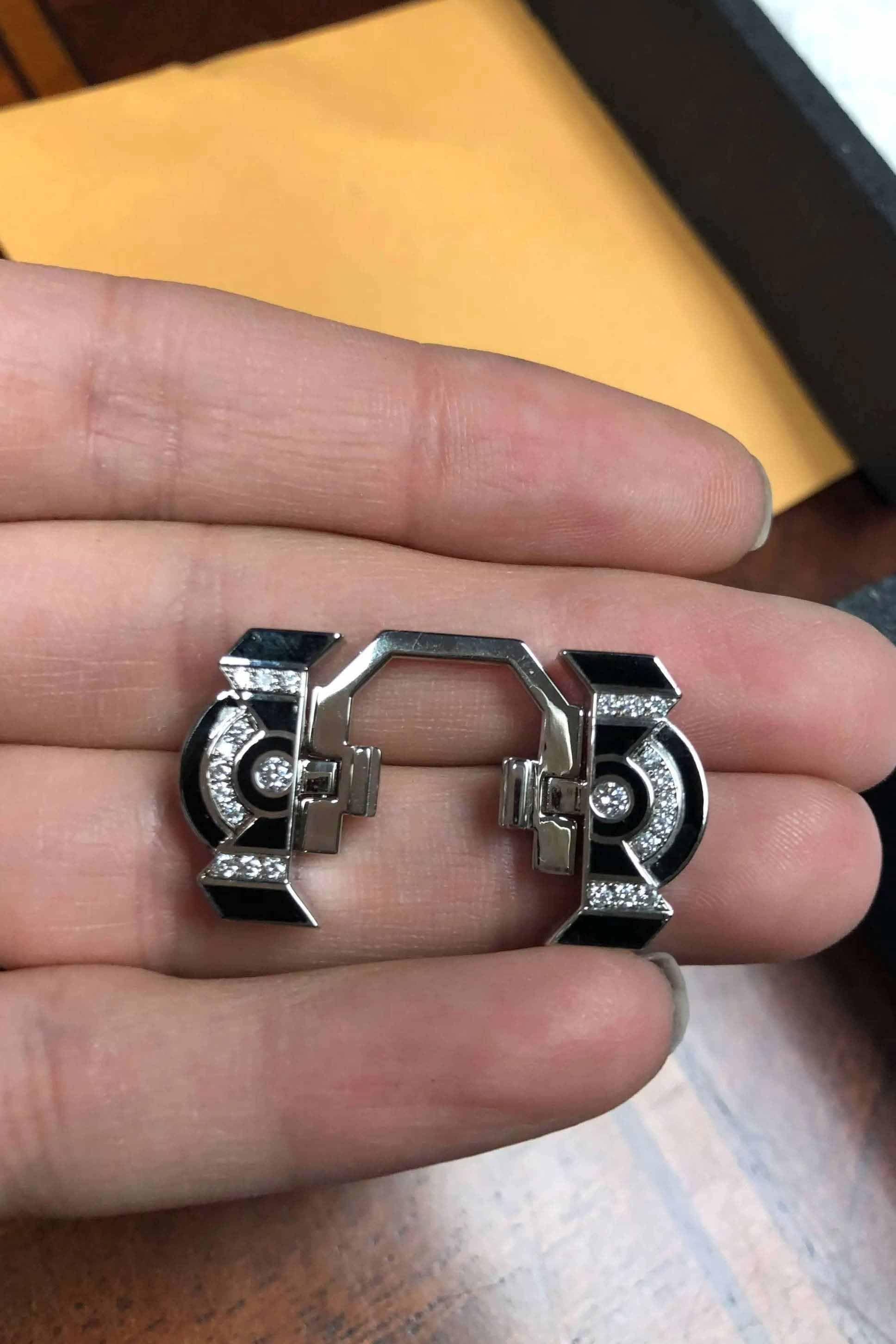 art deco ring in progress
