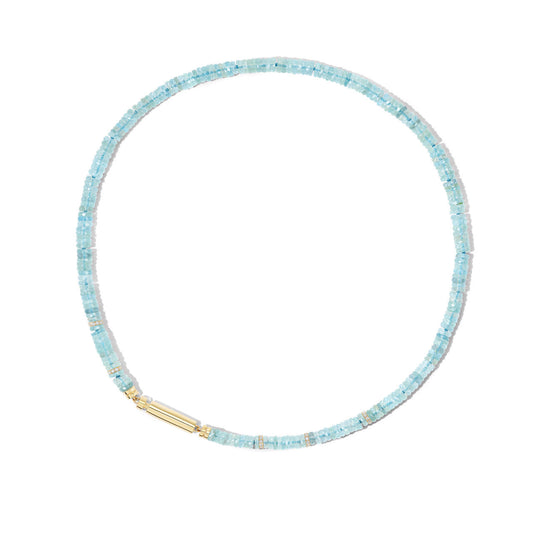 Aquamarine-necklace-with-Vial-clasp-in- 18K-Yellow-Gold