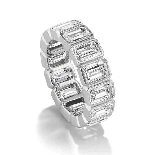 Bezel-set-emerald-cut-diamond-eternity-band