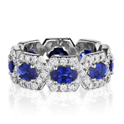 chance modern pave sapphire ring