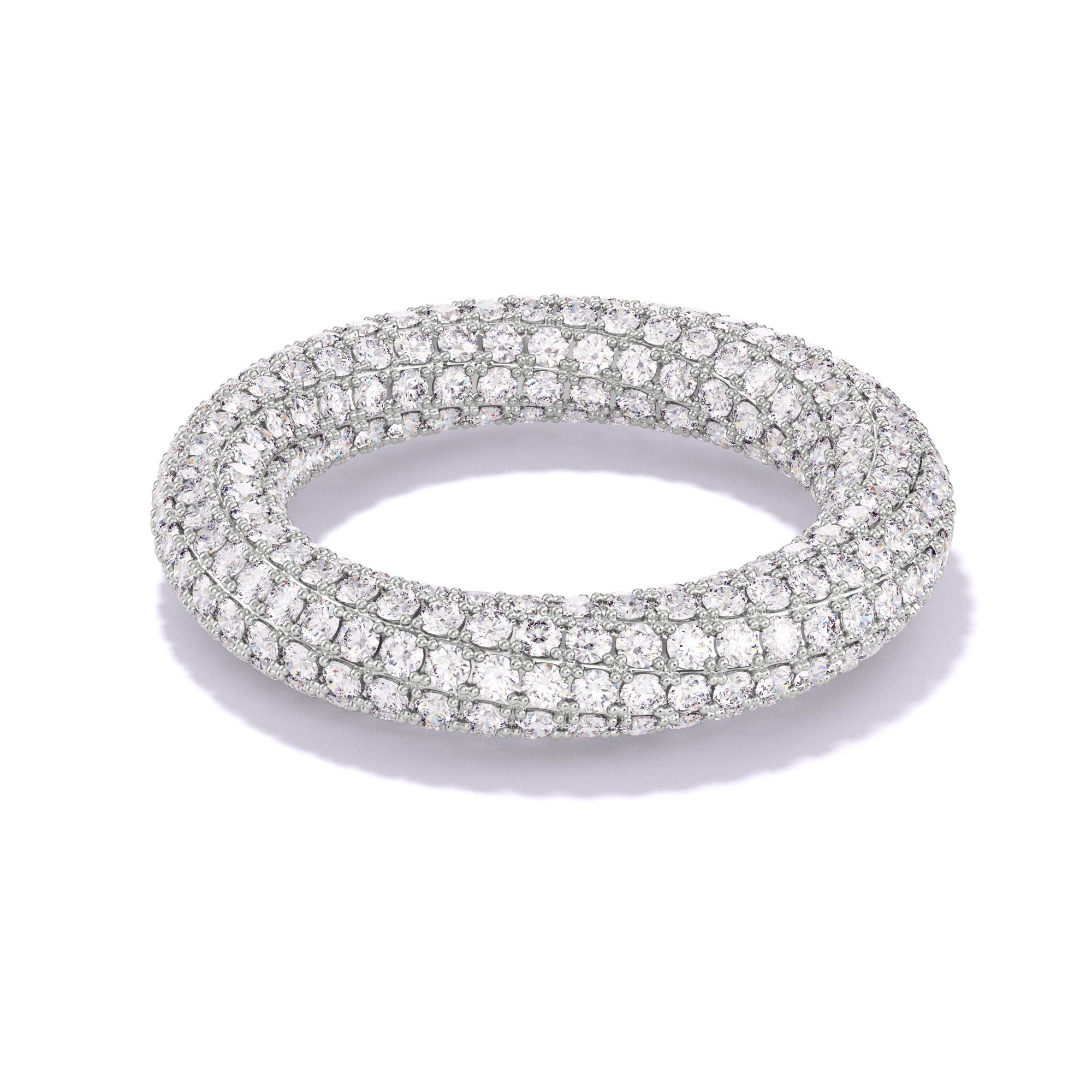 CONTINUUM TWO ROW PAVE ETERNITY BAND