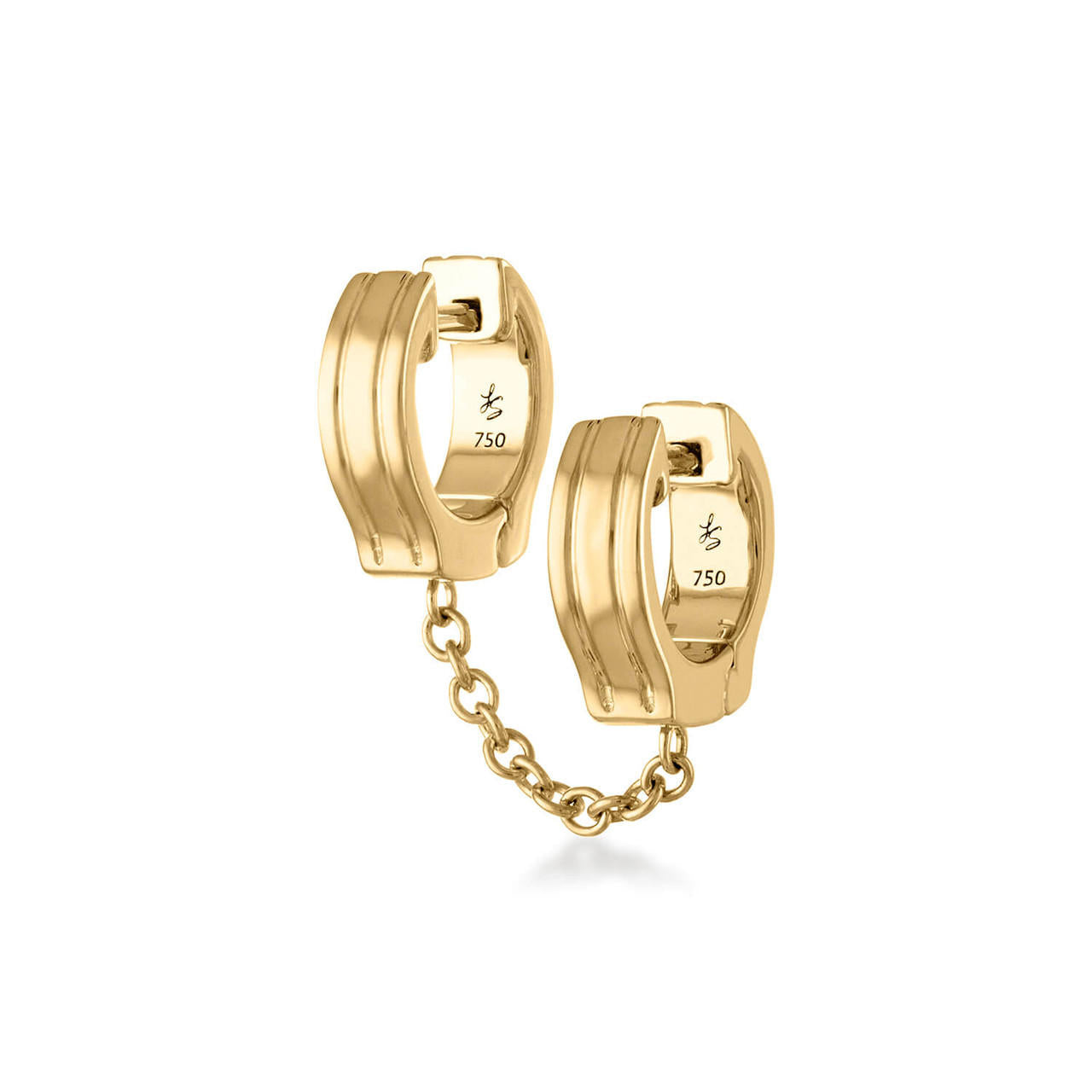 OATH DOUBLE HUGGIE EARRINGS