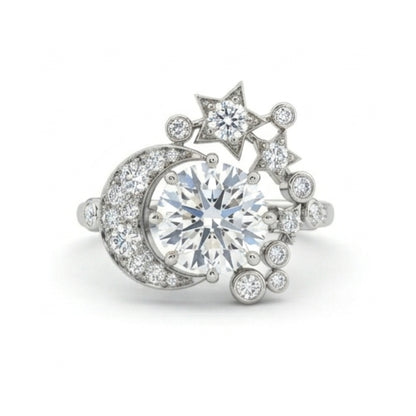 MOON AND STARS RING