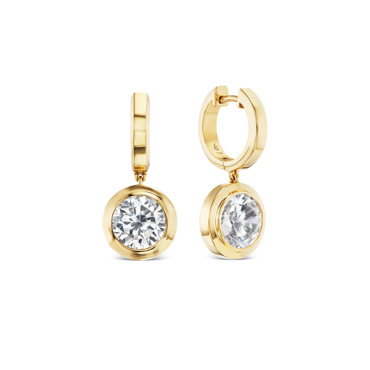 SHIELD DIAMOND DROP EARRINGS