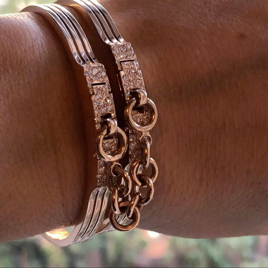 pave diamond cuff bracelets