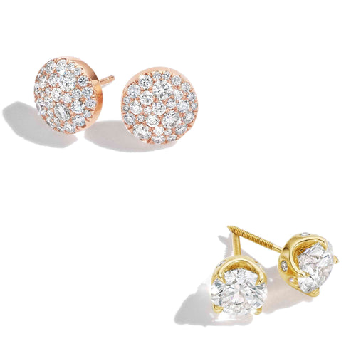 diamond stud earrings