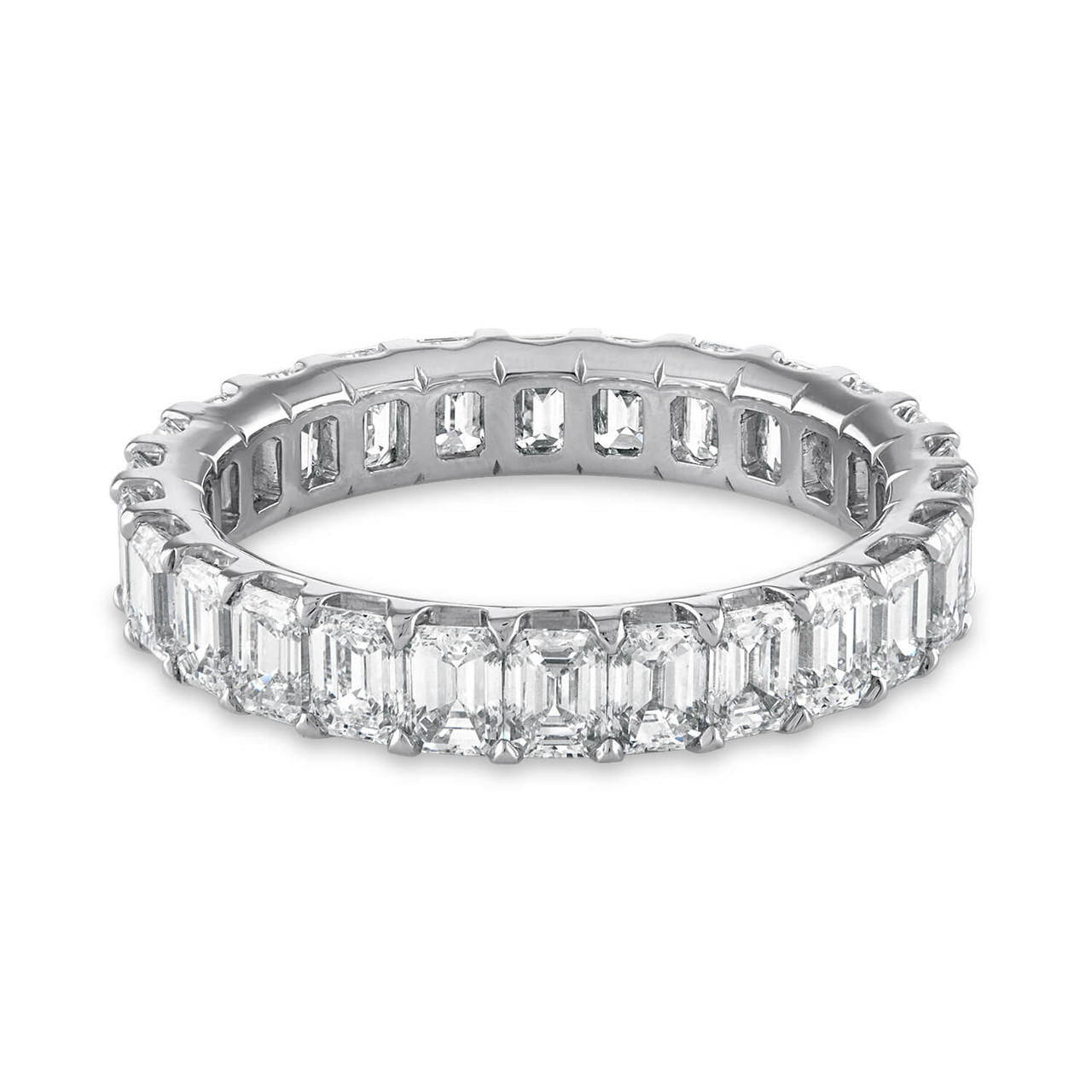 SIGNATURE COMFORT FIT EMERALD CUT ETERNITY BAND - 3.25 CTW