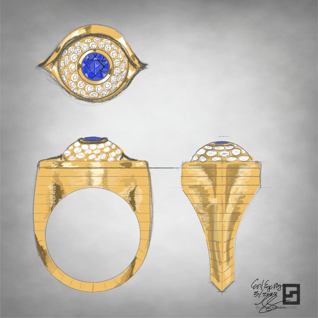 EVIL EYE RING