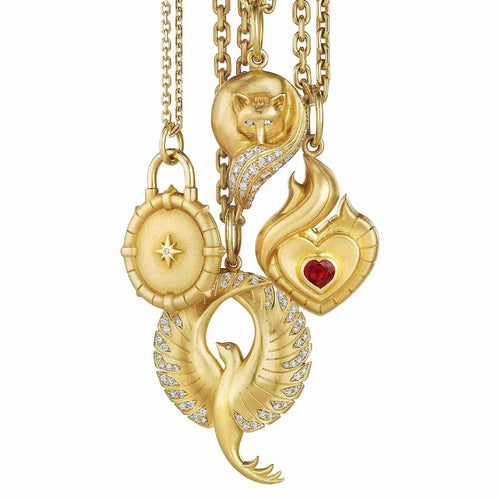 gold pendant on chain