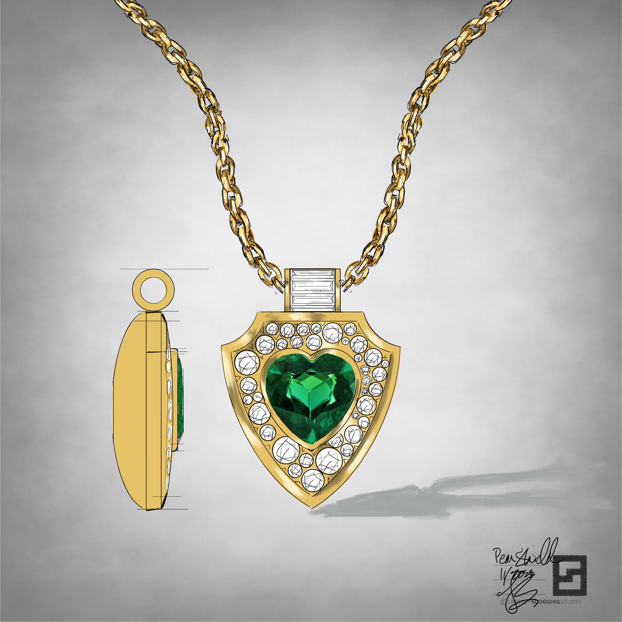 green-tourmaline-heart-pendant-necklace