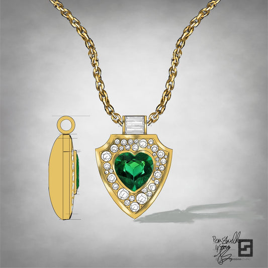 green-tourmaline-heart-pendant-necklace