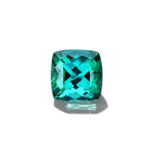 13.58CT CUSHION CUT GREEN TOURMALINE