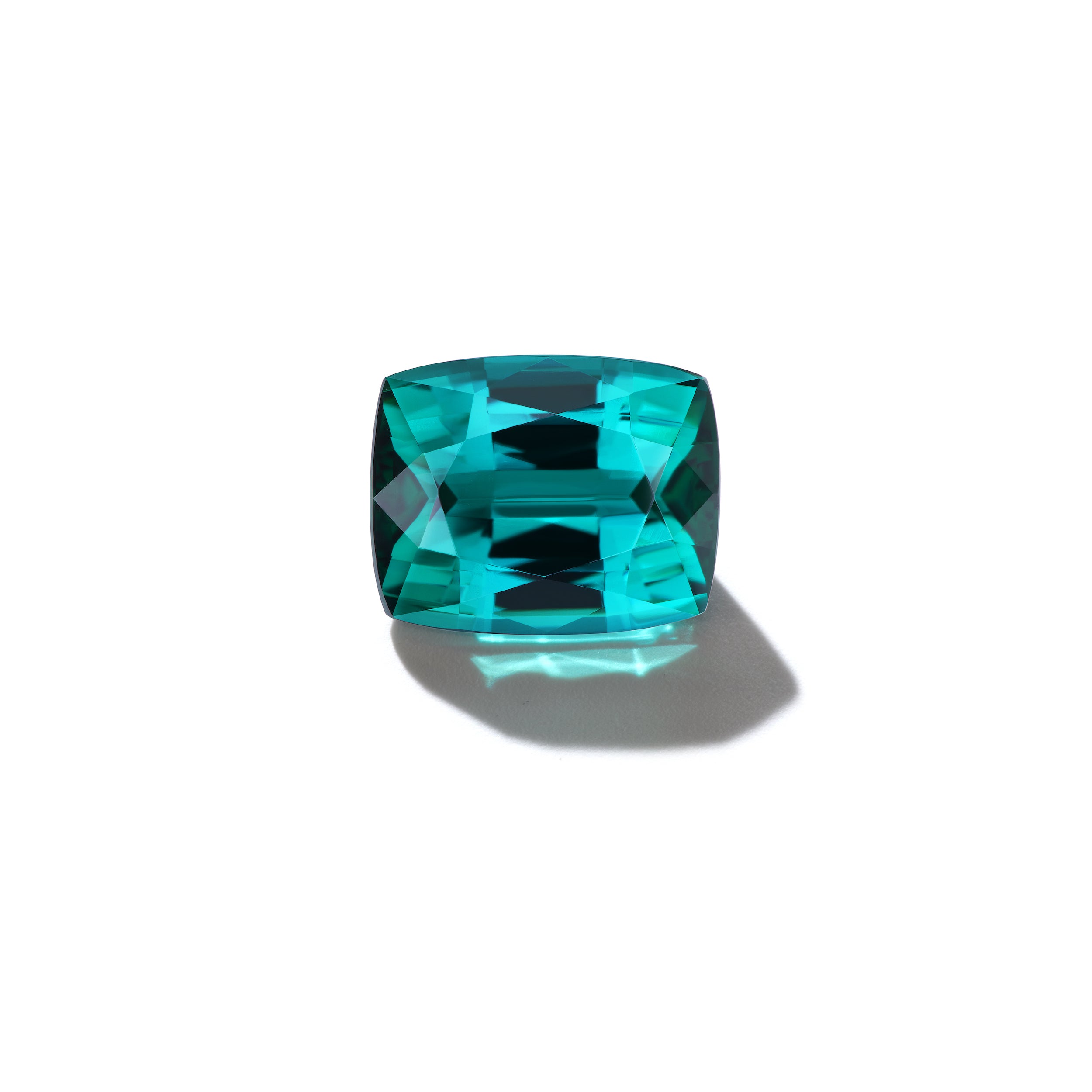 3.32CT CUSHION CUT GREEN TOURMALINE