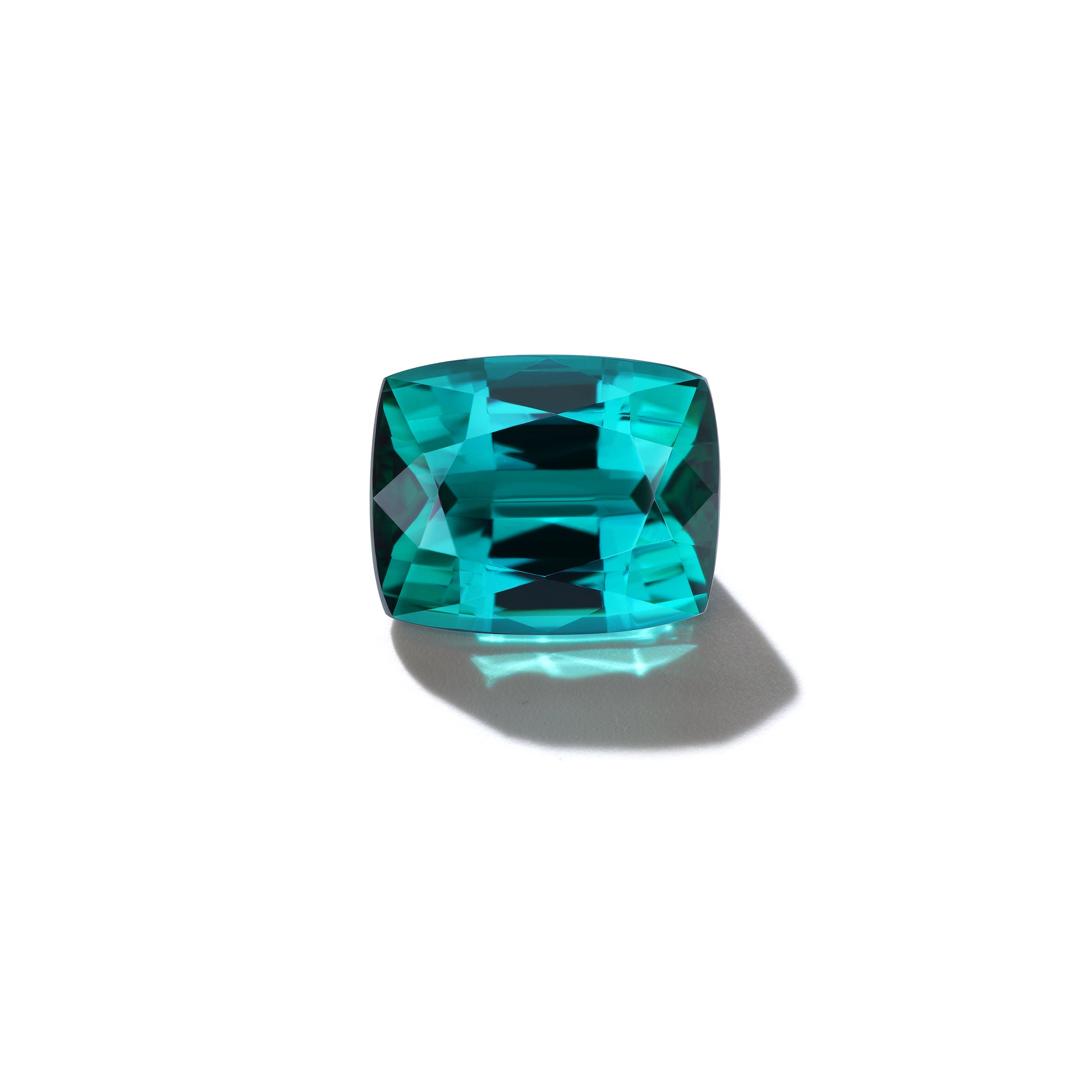 3.32ct cushion cut green tourmaline