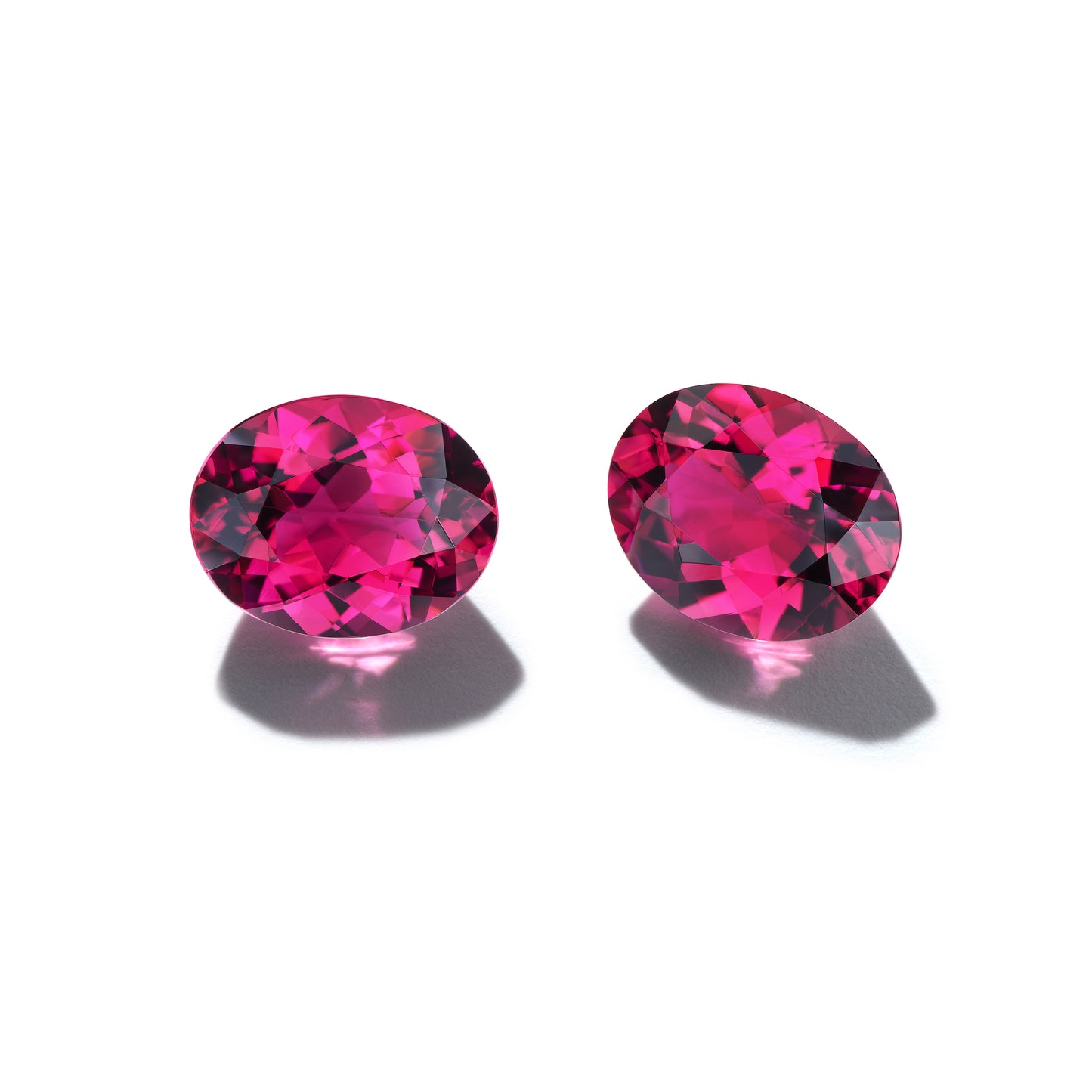 4.21CT PAIR OF OVAL RUBELLITES